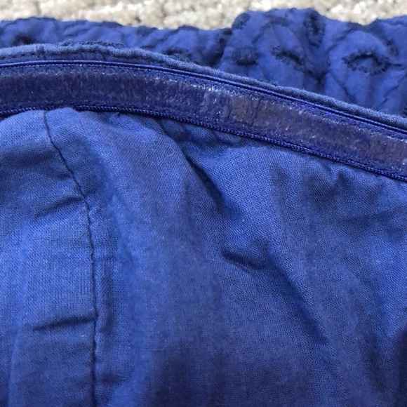 American Eagle Strapless Blue Eyelet Dress - Picture 4 of 7